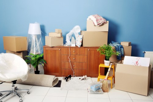 Customer arranging a secure self-storage booking process